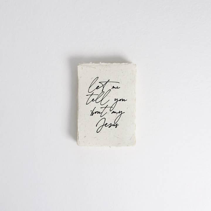 Deixe-me falar sobre minhas impressões cruas de Jesus Deckled Edge por atacado de Amor Design Co.