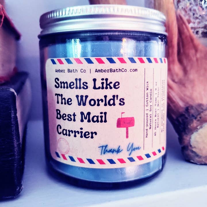 Amber Bath Co - Wholesale Jar/filled candle - Mail Carrier Soy Candle4