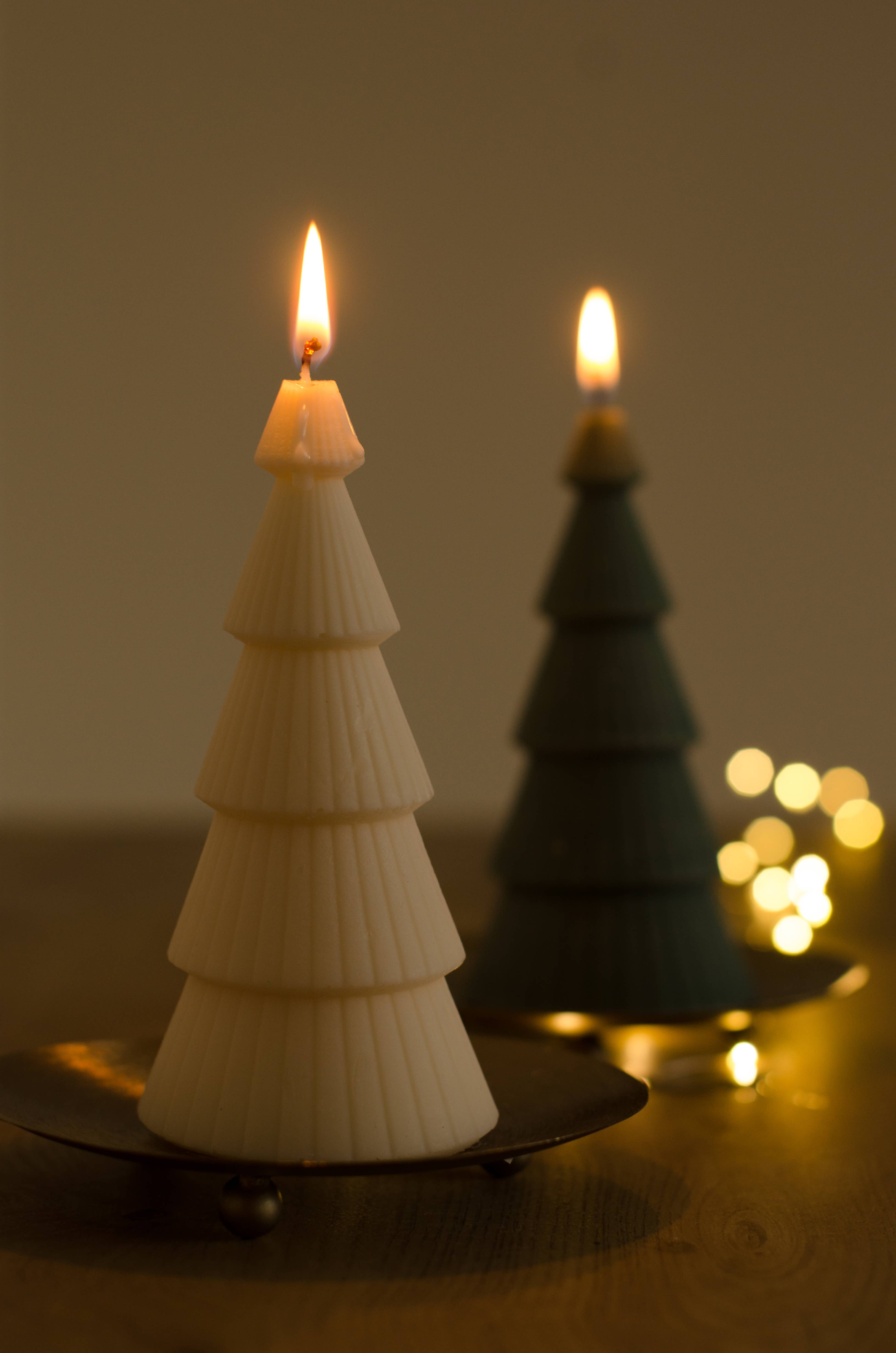 Sonder candles – wholesale Pillar candle – ribbed christmas tree candle