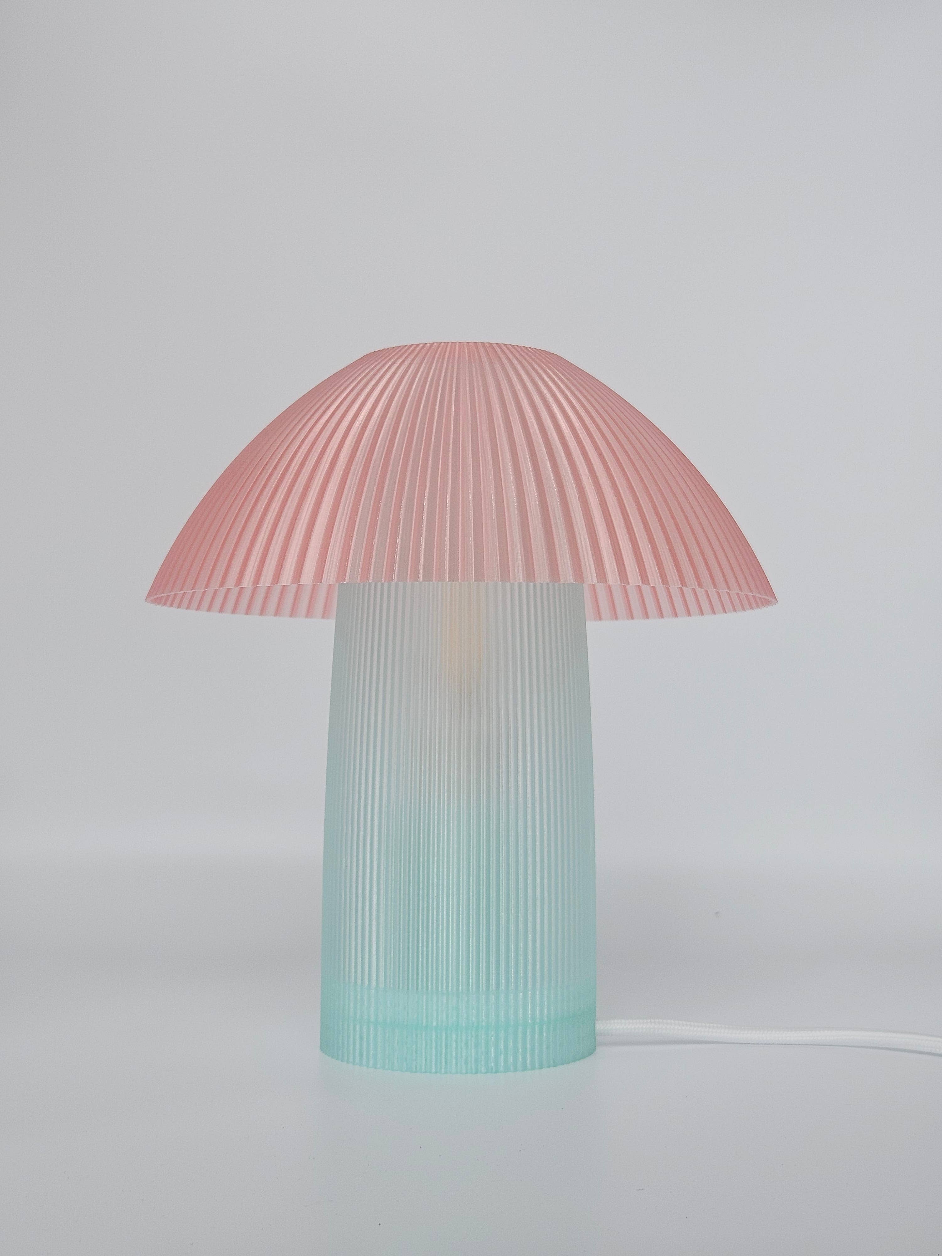 Coast Fig – wholesale Accent-/skrivbordslampa – Shroom Bordslampa Jade & Persika2