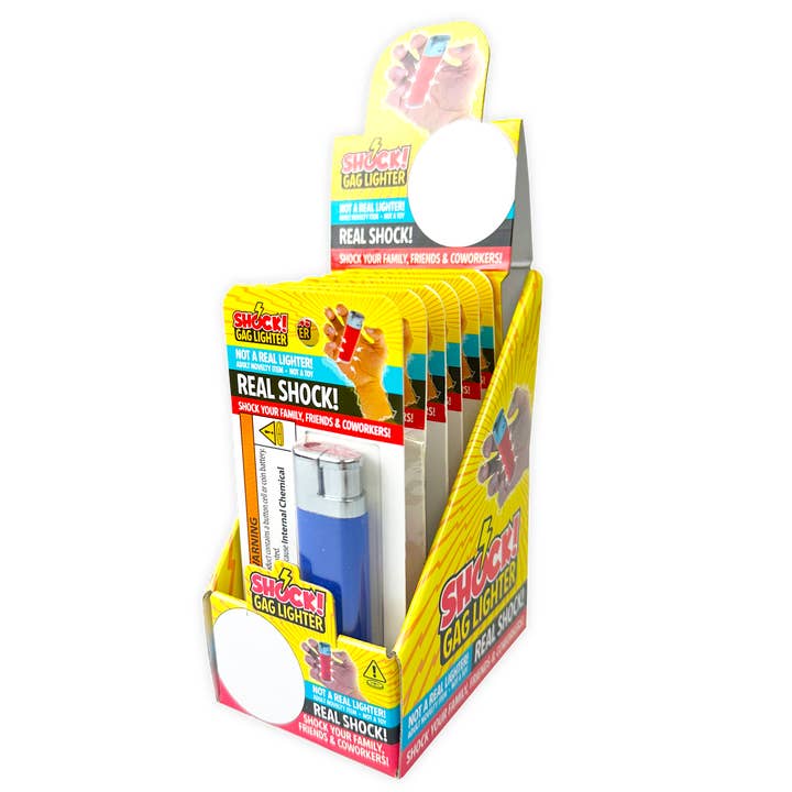 Practical Joke Gag Shock Lighter Assortment - 6/Display for wholesale by Novelty Brands