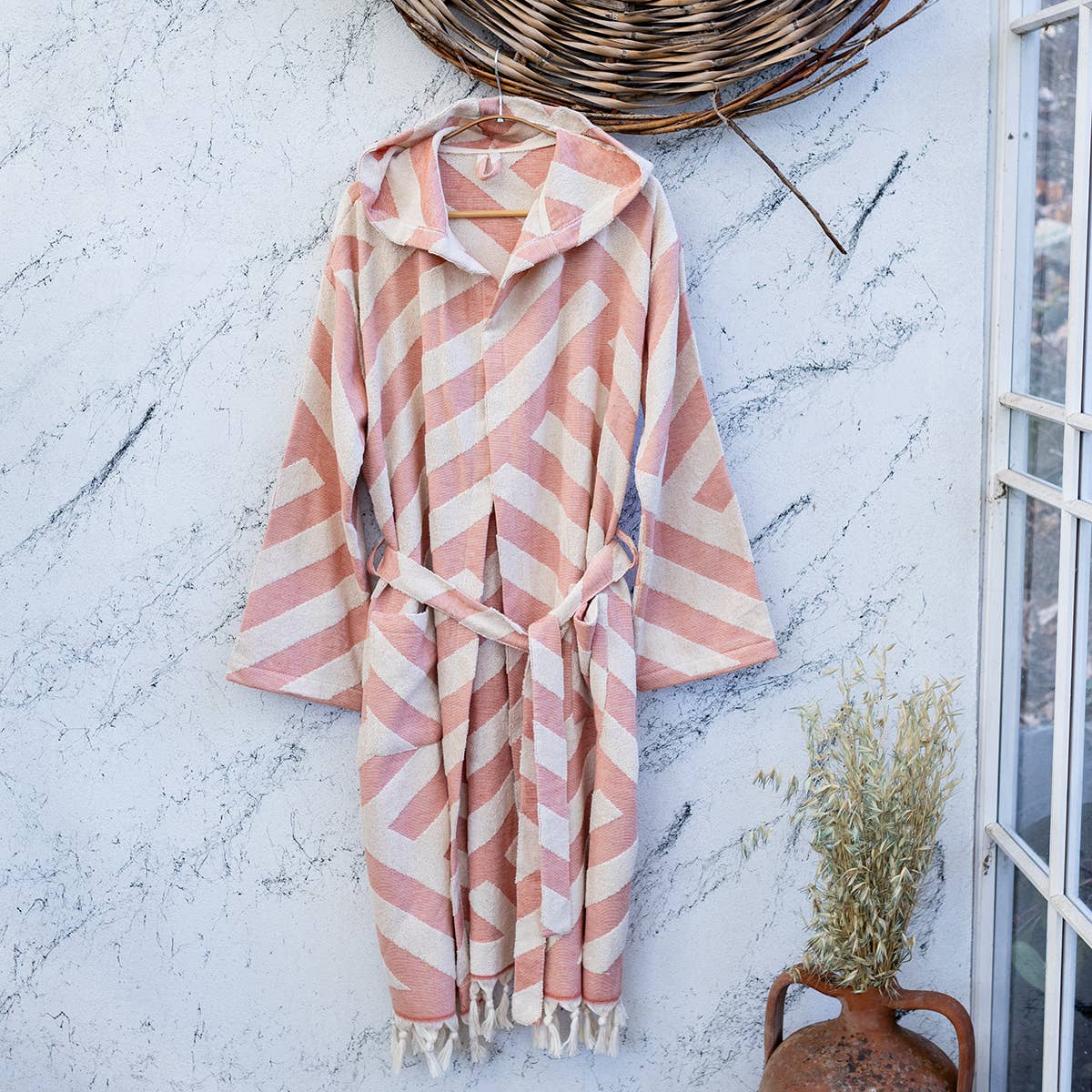 Kikoya - Wholesale Badjas - Uniseks - Kikoya lichtgewicht badjas met capuchon van Turks katoen, Raised Terry10