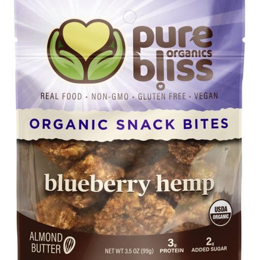 Pure Bliss Organics - Wholesale Nut Butter - Blueberry Hemp Almond Butter - 4.0oz0