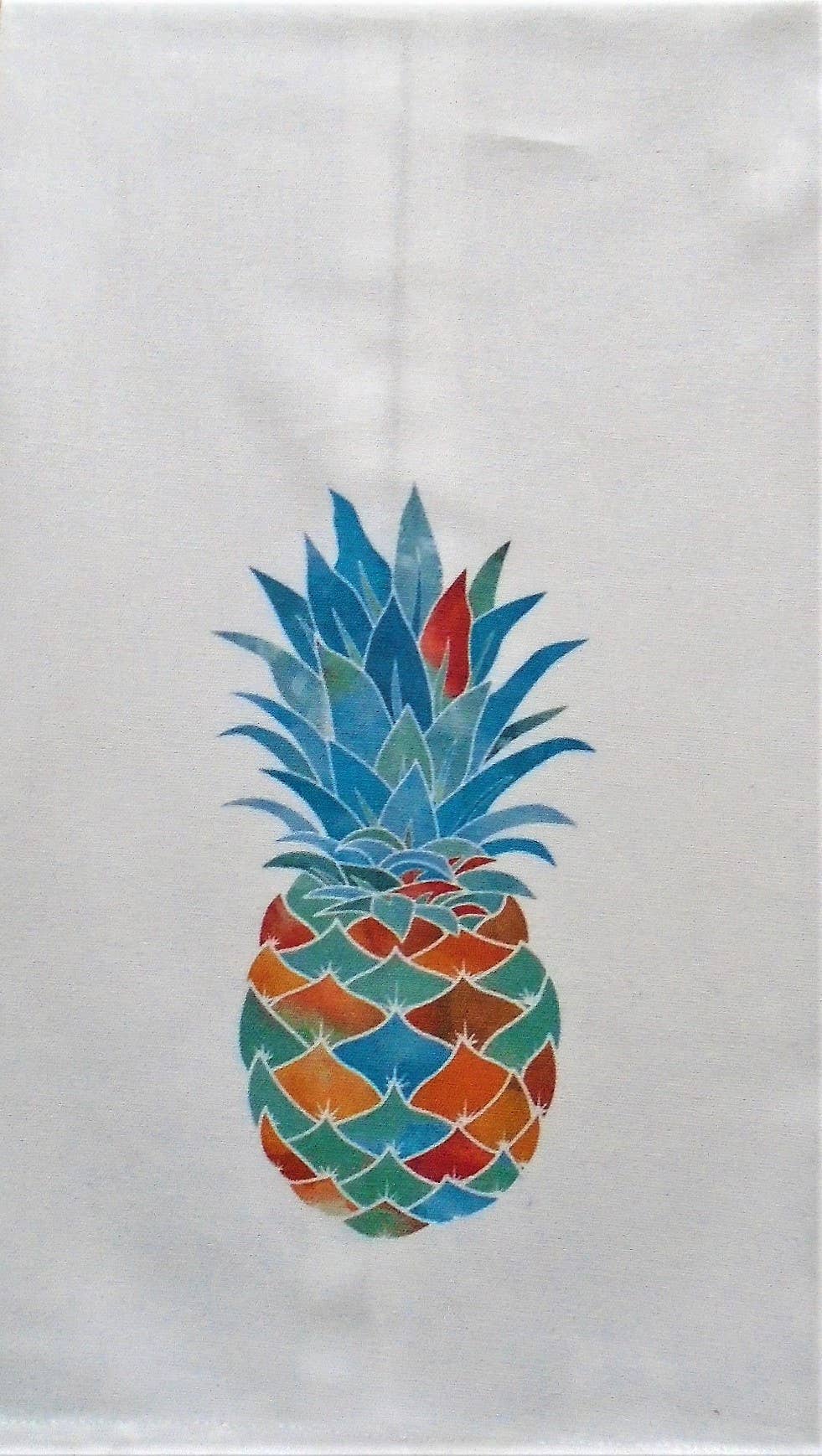 Ox Bow Decor - Wholesale Hand Towel - Floral/Nature/Variegated Pineapple Hand Towel0