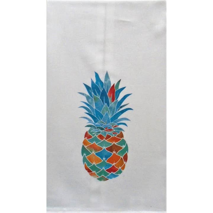 Ox Bow Decor - Wholesale Hand Towel - Floral/Nature/Variegated Pineapple Hand Towel