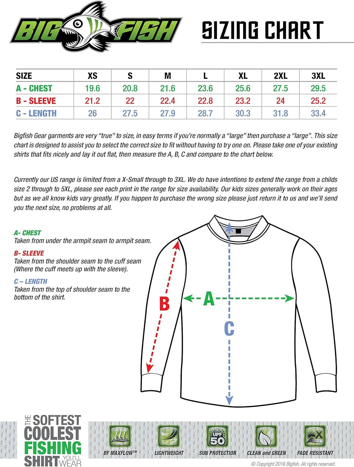 BigFish Gear US, Inc. – wholesale T-shirt – Herr – BLÅ CAMO UPF50 Långärmad Performance Fiskeskjorta (Cop4