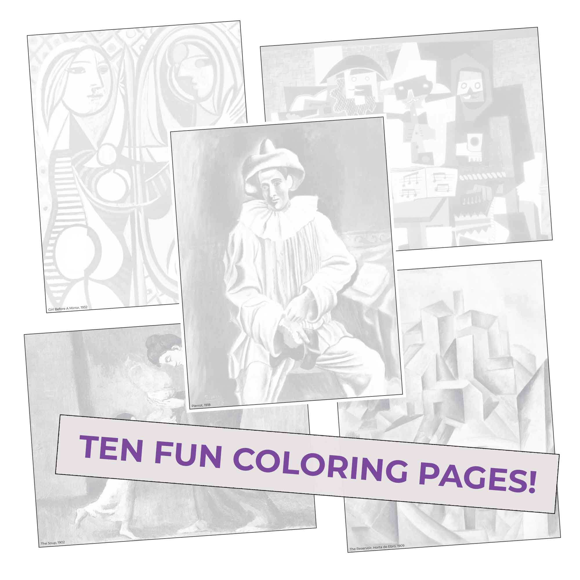 Pop Colors Colored Pencils and Coloring Sheets - Wholesale Painting/Drawing - Picasso Colors Colored Pencils & Coloring Pages3