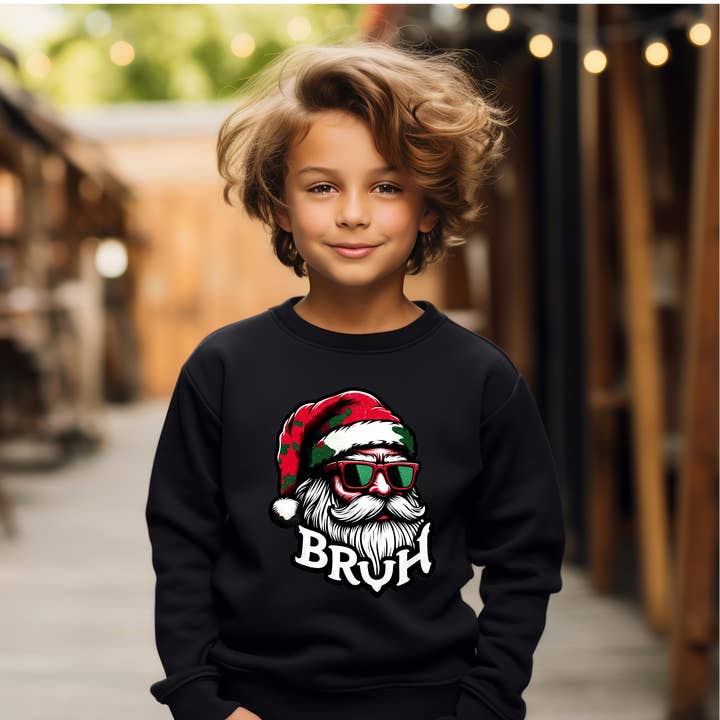 Christmas Bruh shirt or sweatshirt kids and adult for wholesale by Cotton Threads