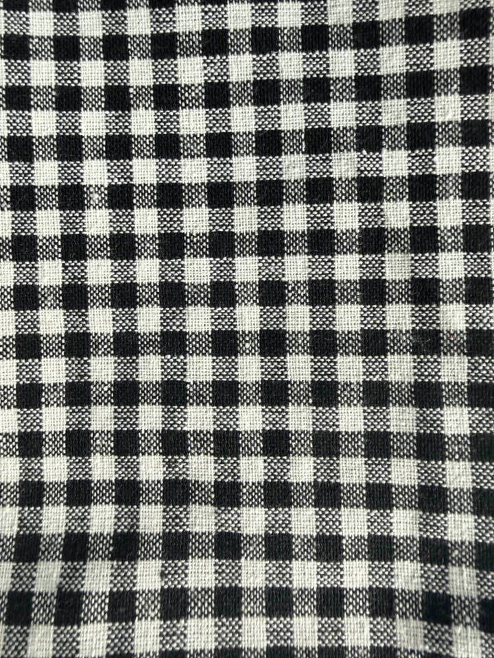 NEW Handwoven Gingham Kitchen Towel – Black and White for wholesale by Parekh Bugbee