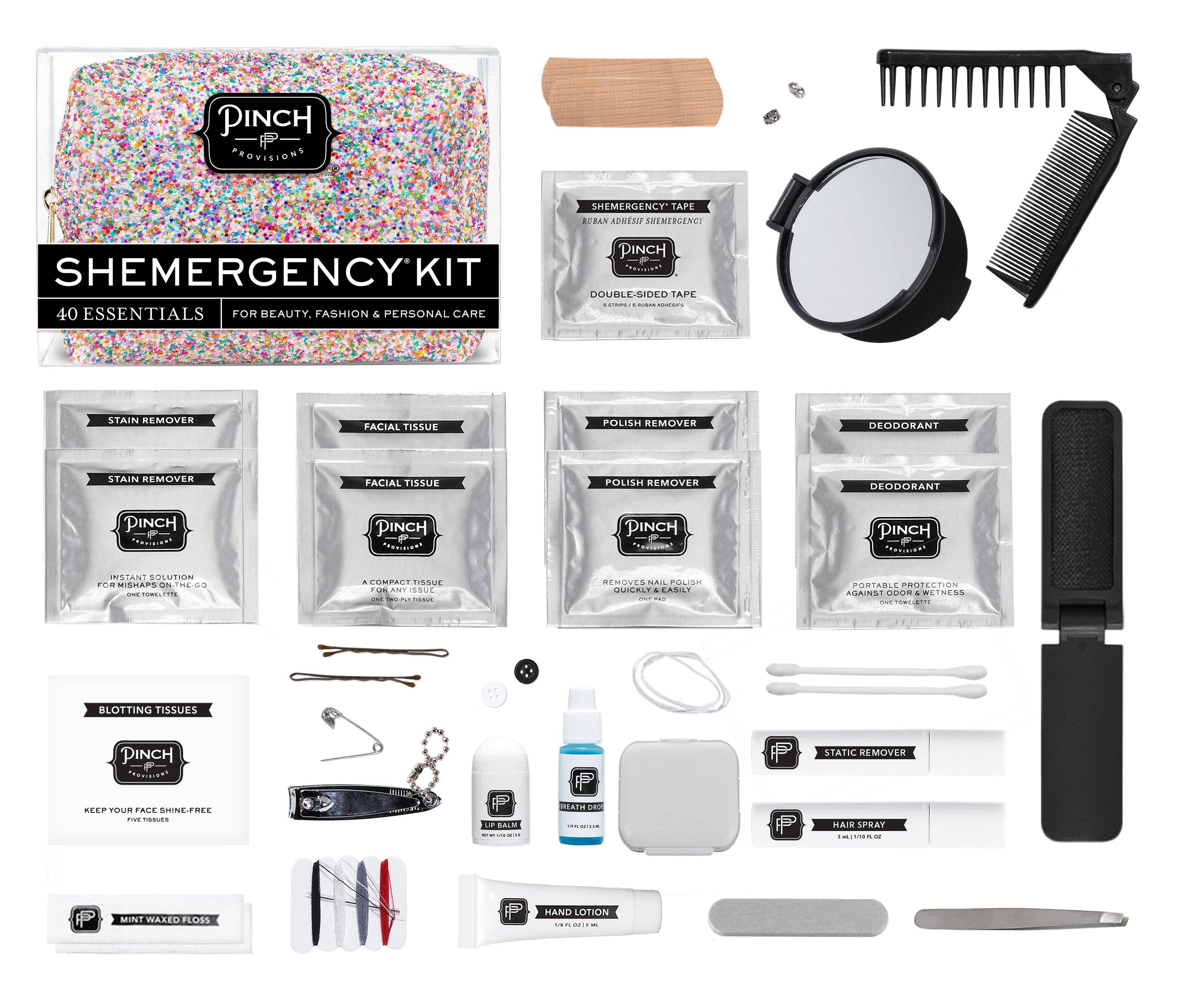 Pinch Provisions - Vente Pochette – femme - Kit d'urgence Shemergency Funfetti Glitter4