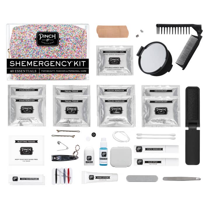 Pinch Provisions - Vente Pochette – femme - Kit d'urgence Shemergency Funfetti Glitter1
