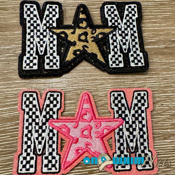 Star Mom Iron-On Patch for wholesale by On a Whim Hats