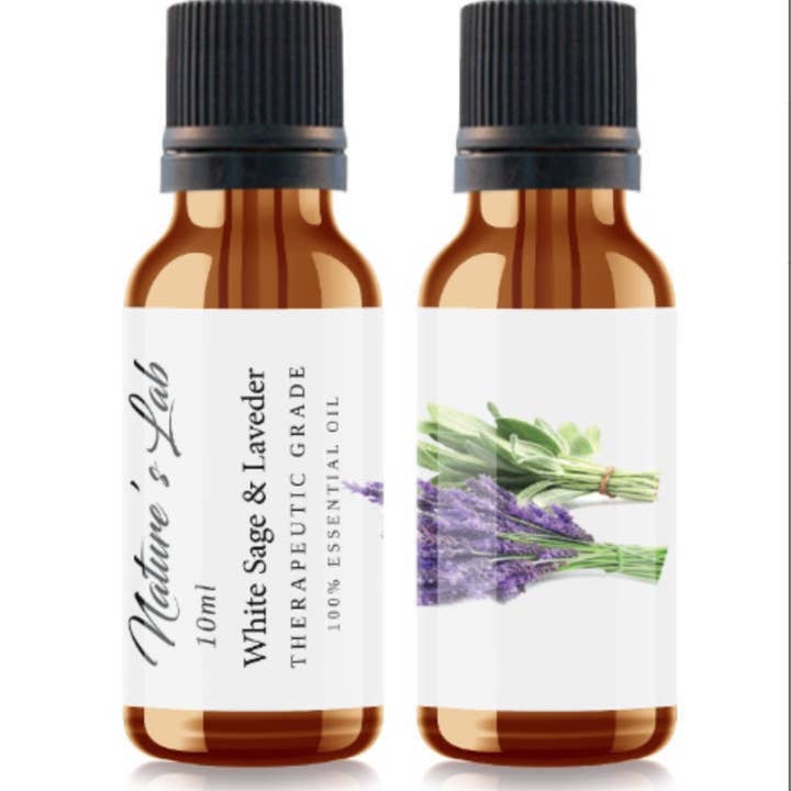 Óleo de fragrância de sálvia branca e lavanda por atacado de Nature's Lab - Natural Sisters