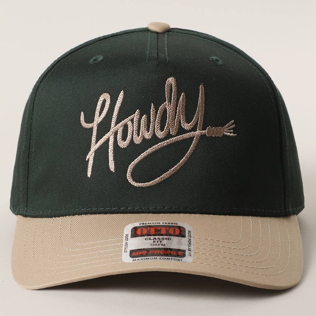 Fashion City - Wholesale Trucker Hat - Unisex - Howdy Embroidered Classic Two-Tone Trucker Hat 7