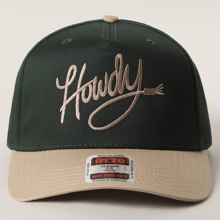 Fashion City - Wholesale Trucker Hat - Unisex - Howdy Embroidered Classic Two-Tone Trucker Hat 7