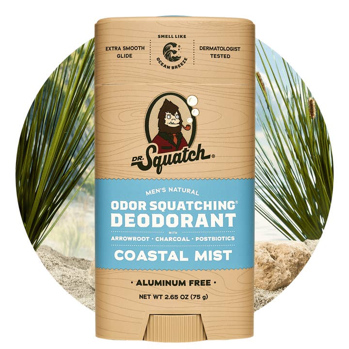 Coastal Mist Deodorant - 6 Units for wholesale by Dr. Squatch