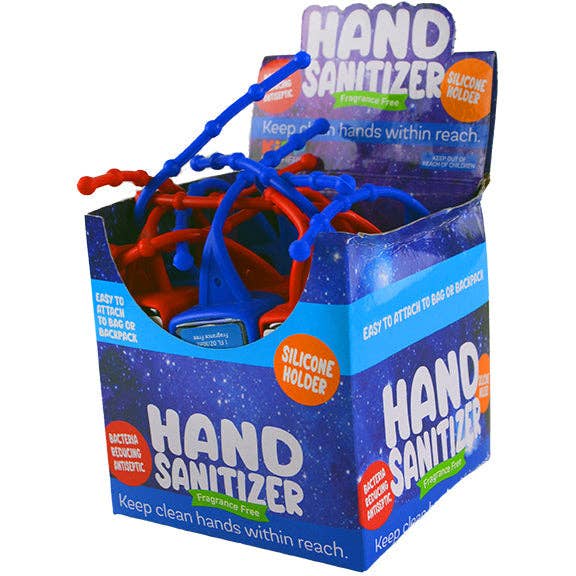 Kipp Brothers - Wholesale Hand Sanitizer - ITEM NUMBER KP4105 HAND SANITIZER FUN W/SILICONE HOLDER 12 PIECES PER DISPLAY0