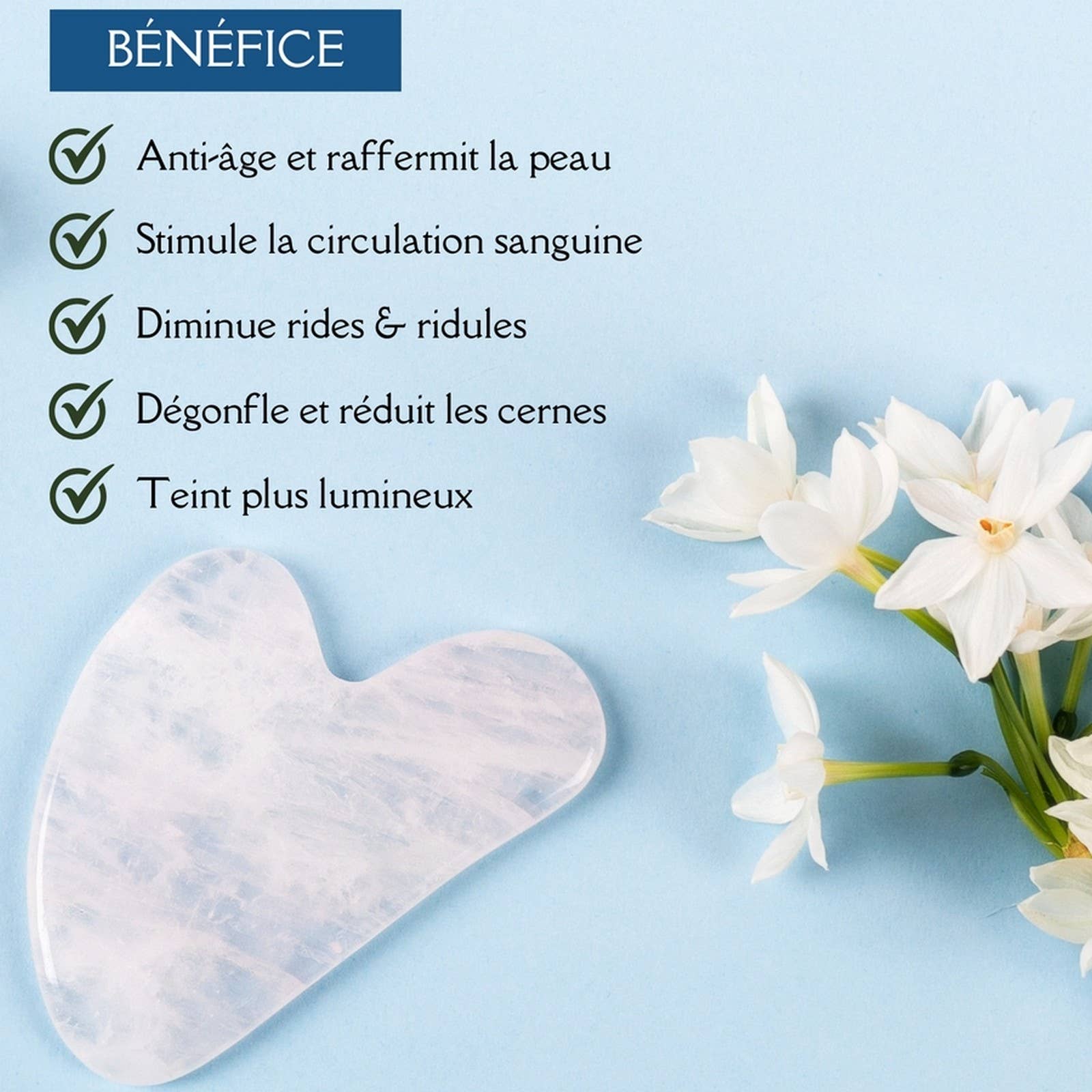 Zen'Arôme - Wholesale Gua Sha-roller - Natuurlijk stenen gezichtsmassagehulpmiddelen | 10 modellen18