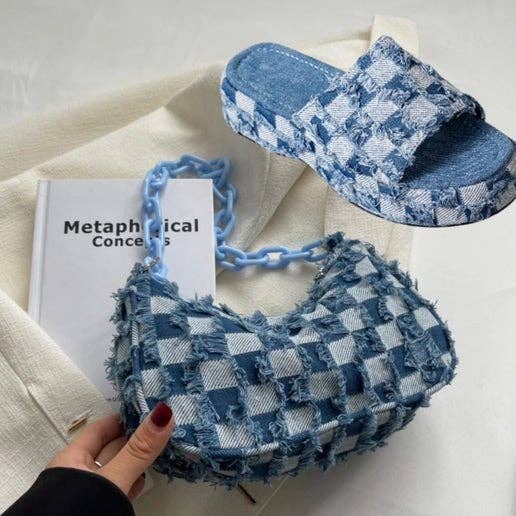 SJ NOLA LLC - Wholesale Slides - Women's - Denim Slides