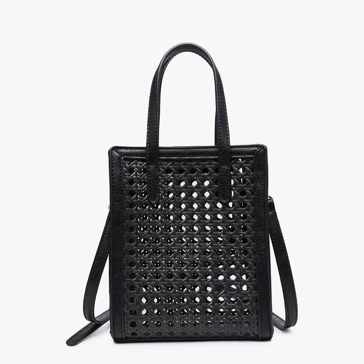 Jen & Co. - Wholesale Satchel - Women's - M2268 Emmie Rattan Rectangular Satchel