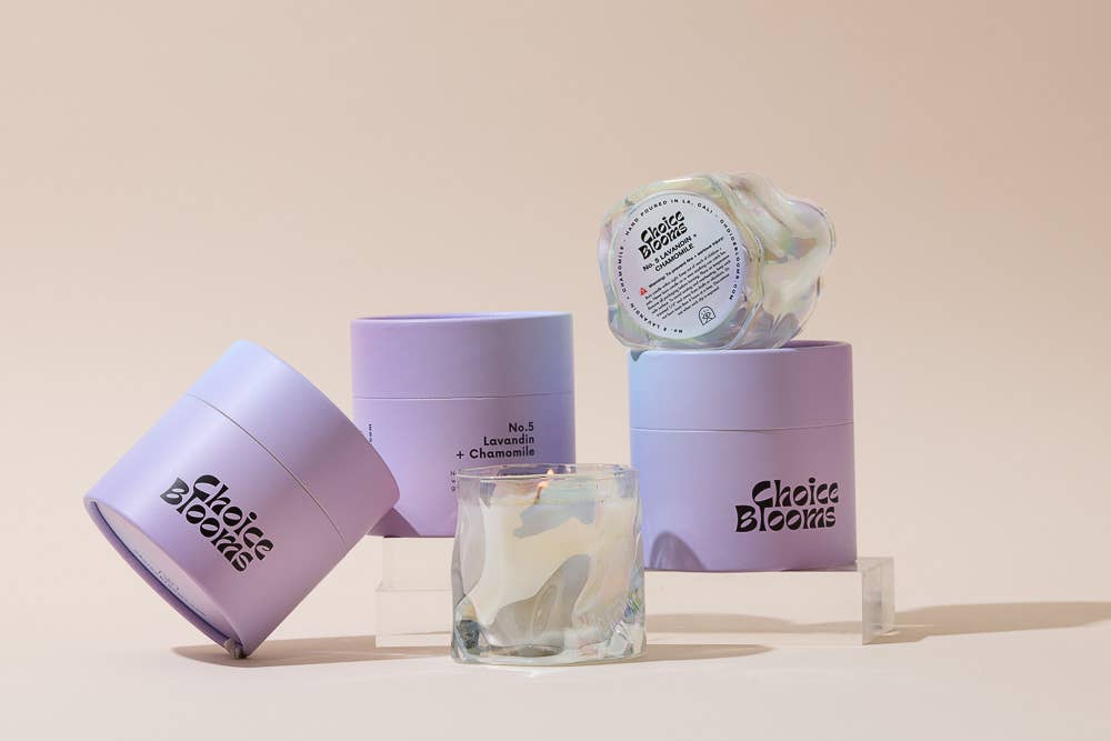 Choice Blooms - Wholesale Jar/Filled Candle - 7.2oz. No. 5: Lavandin + Chamomile Candle1
