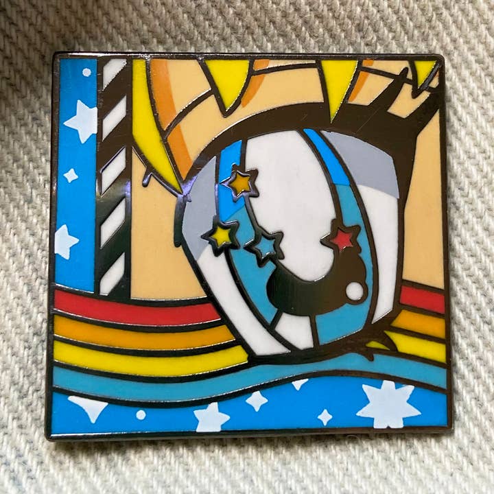 Sternenaugen - Anime-Mädchen-Augen - Emaille-Pin für den Großhandel von snacks please