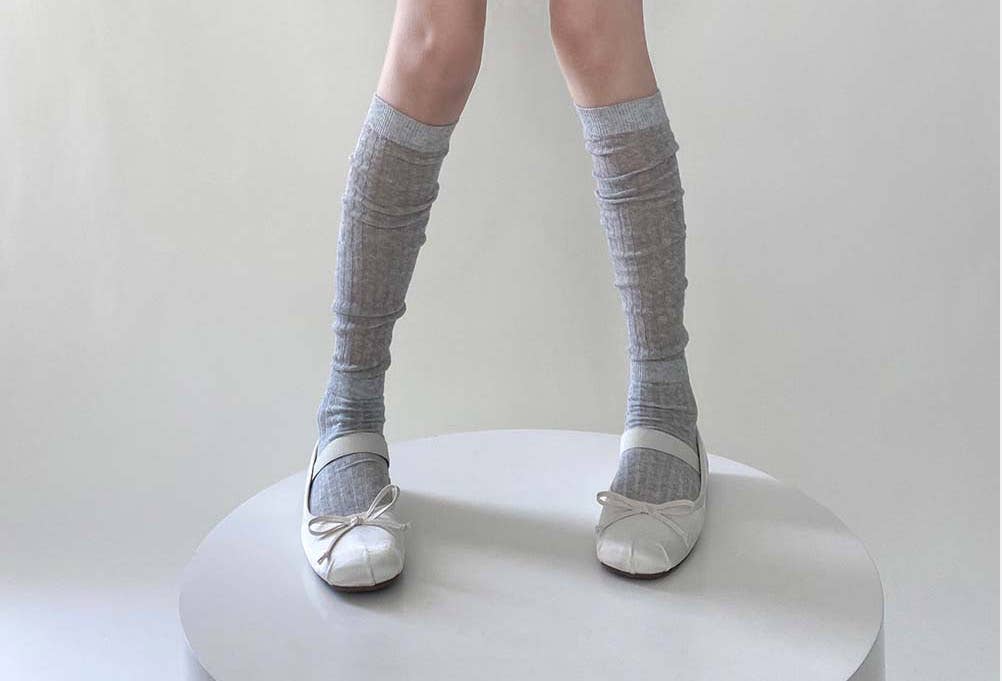 LadyJuneAccessories – wholesale Socks – Women's – Ribbed Knee-High Socks - Ballet Collection7