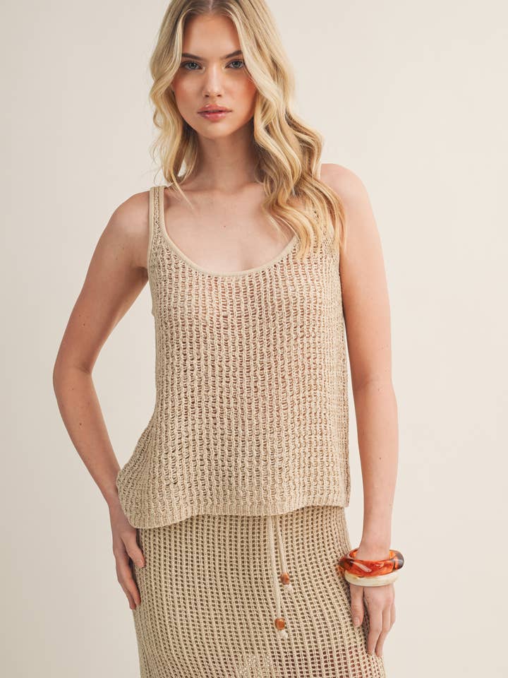 TOP SENZA MANICHE STILE UNCINETTO per la vendita all'ingrosso da parte di Mustard Seed