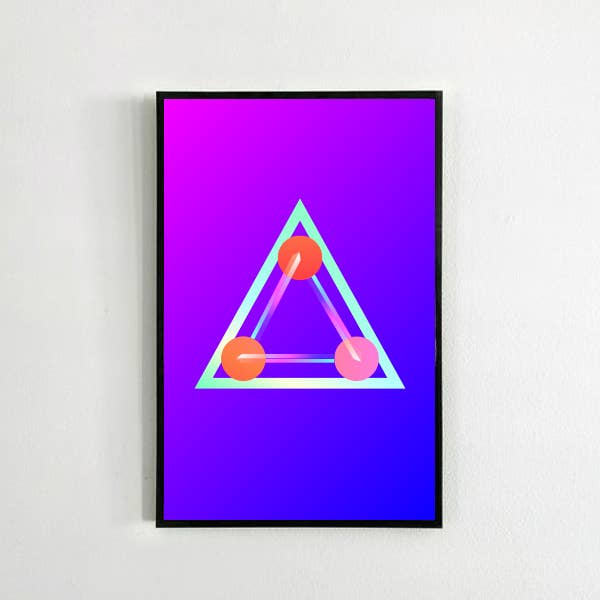 Drie Pentacles Print voor wholesale door Mystic Mondays