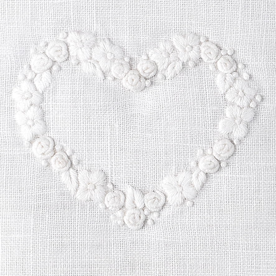 Henry Handwork – sachê perfumado por atacado – Saquinho de linho cheio de lavanda branca com coração de flor1