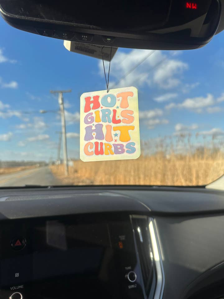 Hot Girls Hit Curbs Car Air Freshener Funny Gift for wholesale by airWheres
