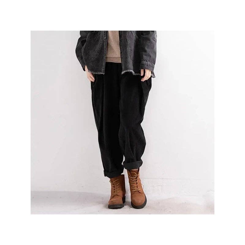 OceanusSwim - Wholesale Pants - Women's - Corduroy Casual Harem Pants4