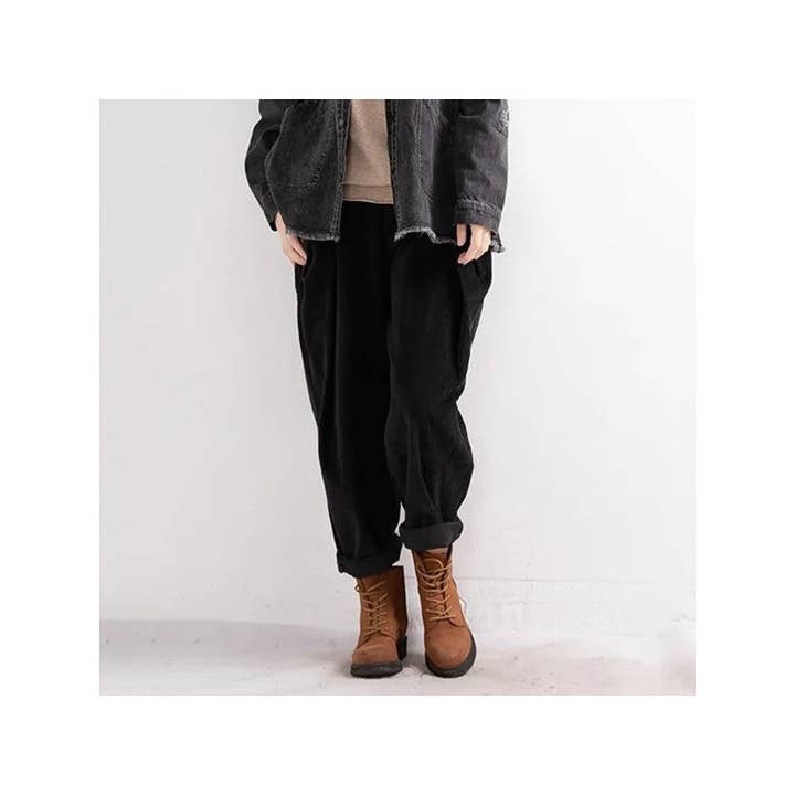 OceanusSwim - Wholesale Pants – Women's - Corduroy Casual Harem Pants4