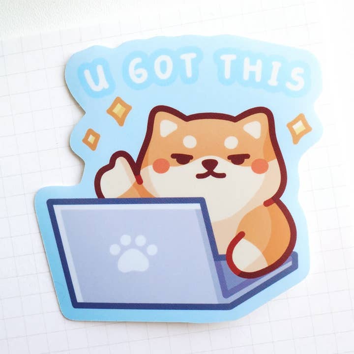 U Got This Shiba Sticker for wholesale by Chonky Frenz