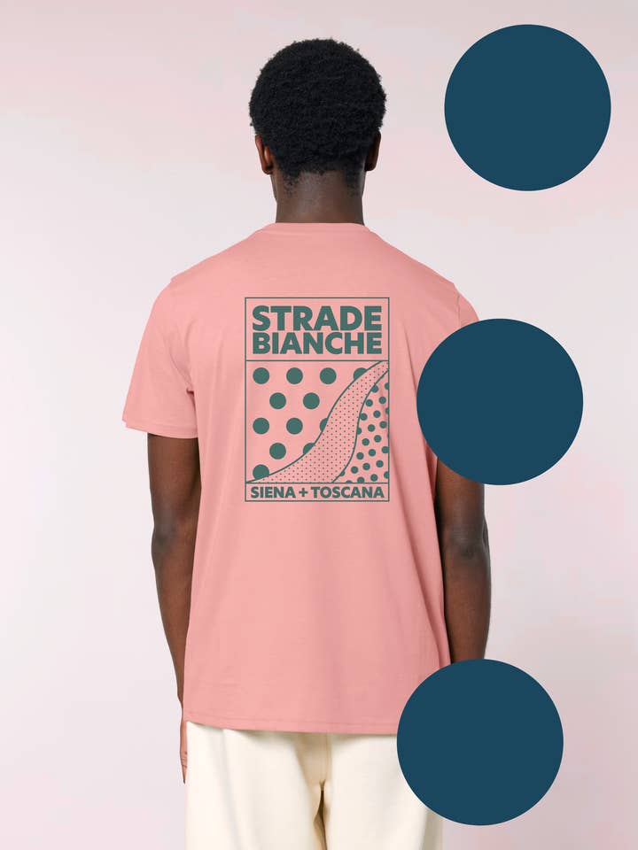 Strade Bianche Cycling T-Shirt for wholesale by Heyworth Design Company