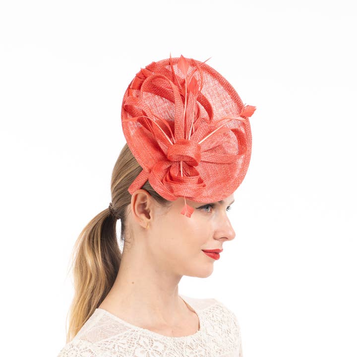 KaKyCo - Wholesale Fascinator Hat - Women's - 102087 | 9" Small Saucer sinamay base headband