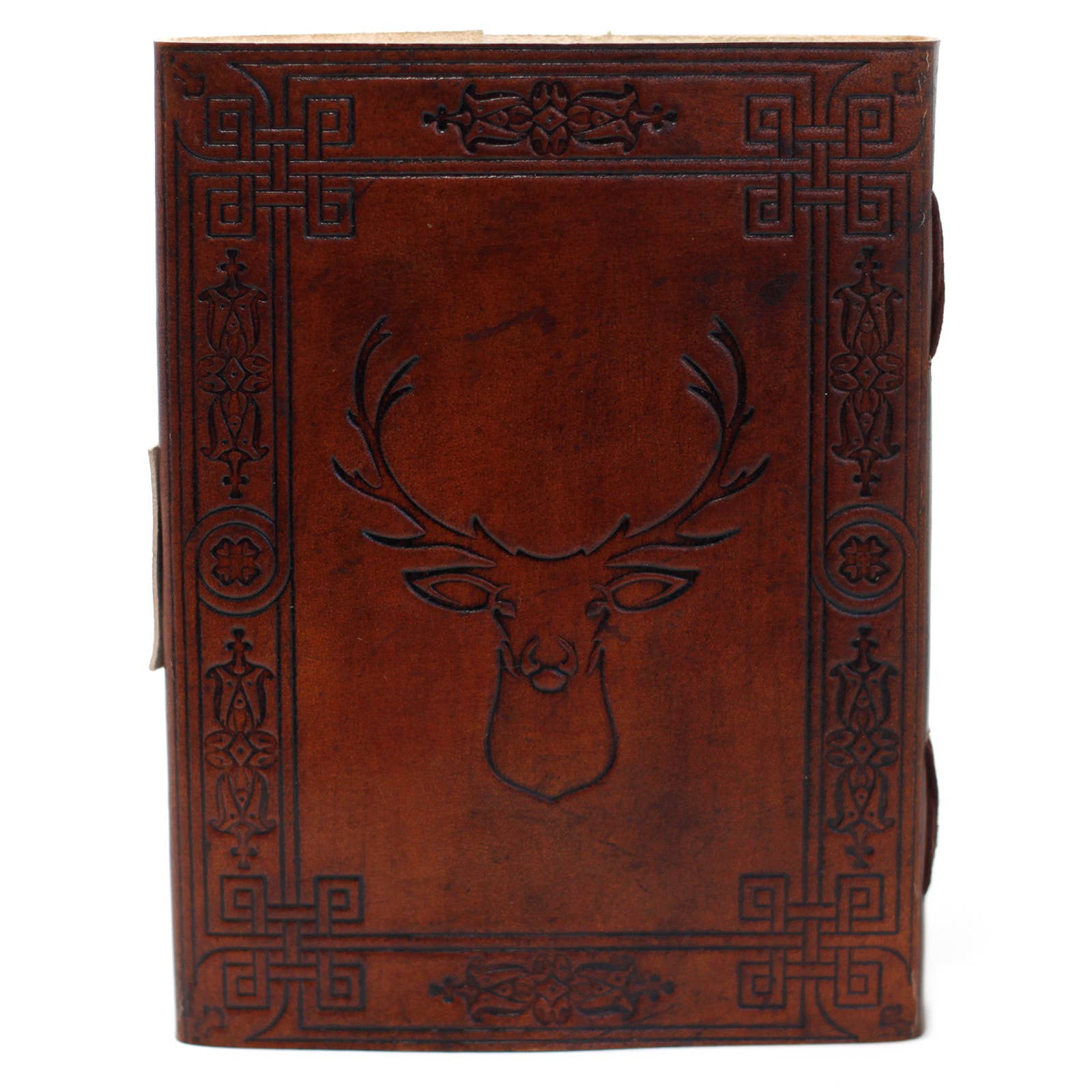 Ancient Wisdom – wholesale Notebook – Leather Stag (15x20cm)3
