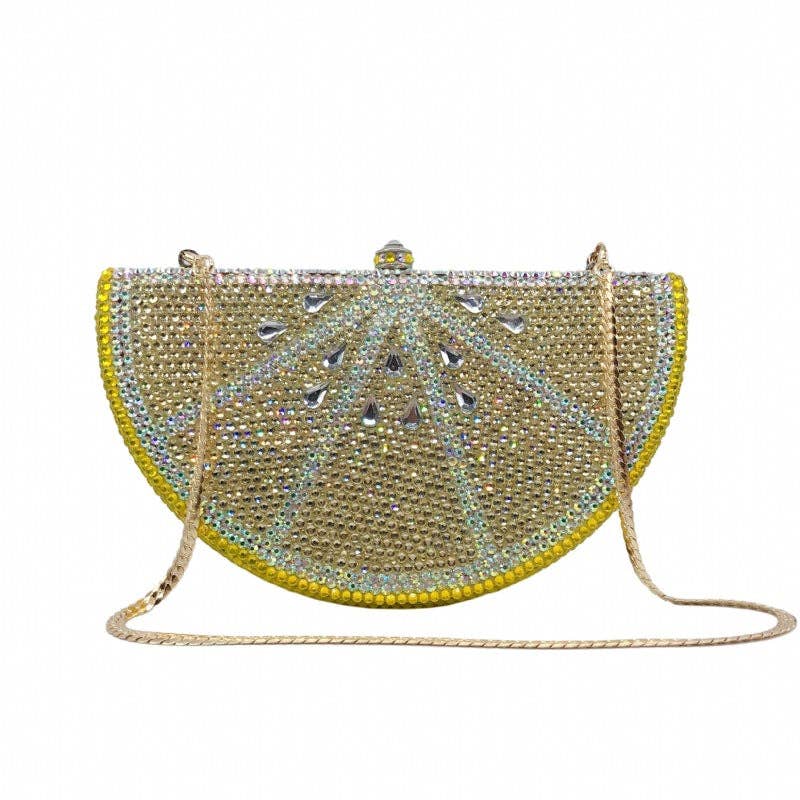 Blue Lemon Rhinestone Evenning Bag HB1664 for wholesale on Faire1
