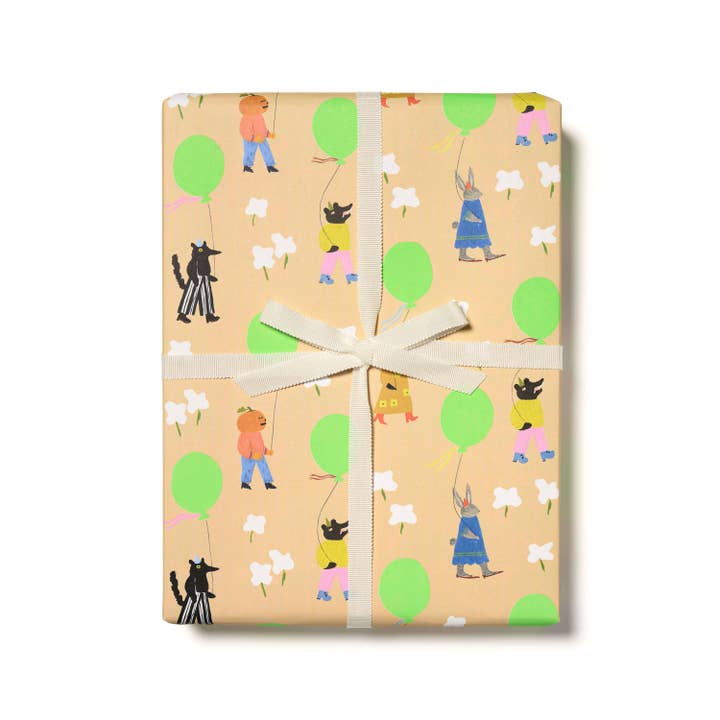 Birthday March birthday wrapping paper for wholesale by Red Cap Cards