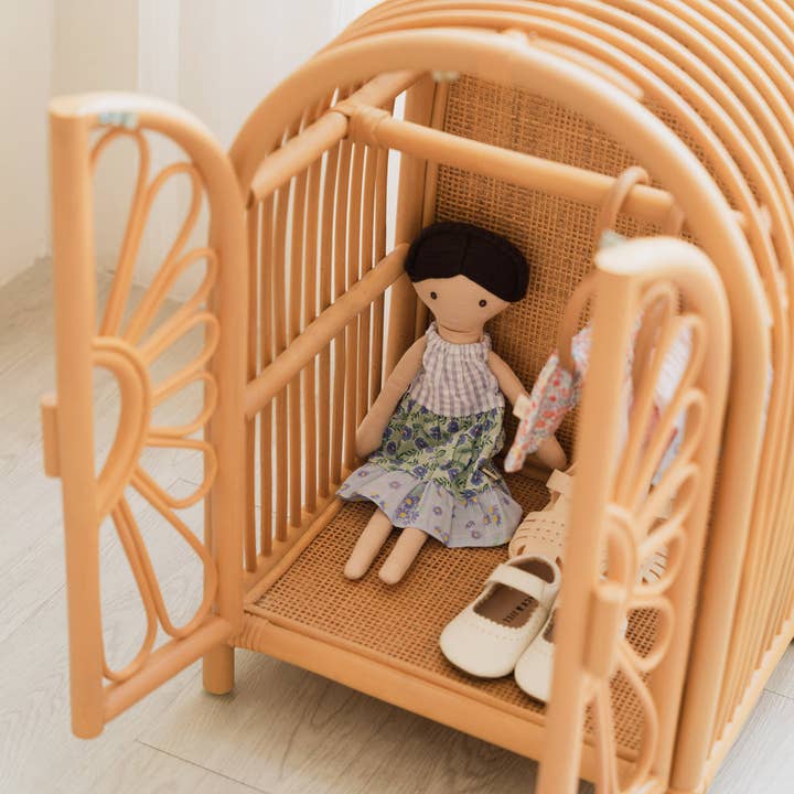 Handcrafted - Blossom Doll Cabinet - Rattan Wicker for wholesale by MOMIJI