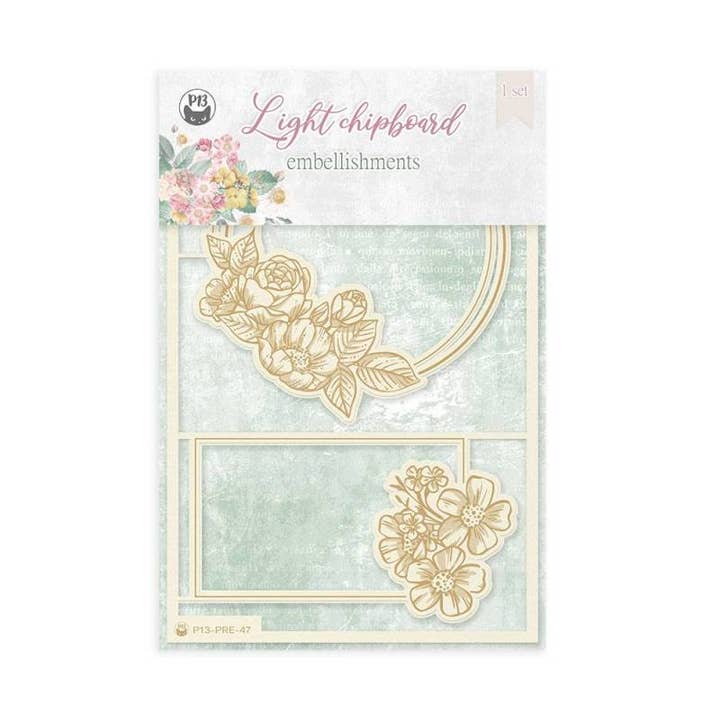 Lichte spaanplaatversieringen Precious 04, 4X6", 4 stuks voor wholesale door P13