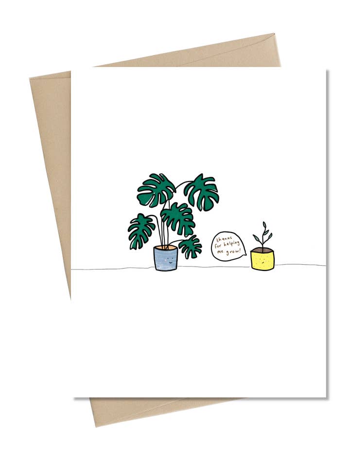 Merci professeur de m'avoir aidé à grandir pour la vente par Little May Papery