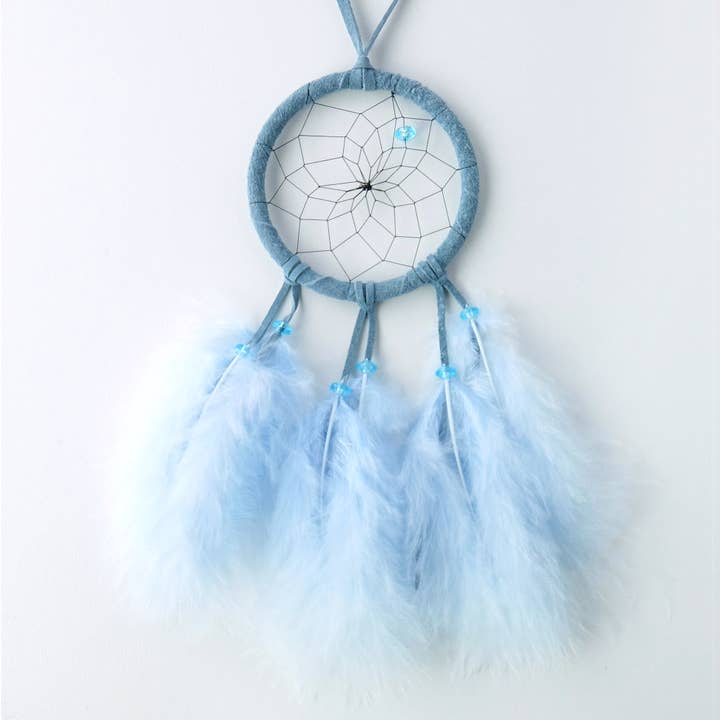 Acchiappasogni soffice da bambino blu da 6,3 cm per la vendita all'ingrosso da parte di Monague Indigenous Crafts & Gifts