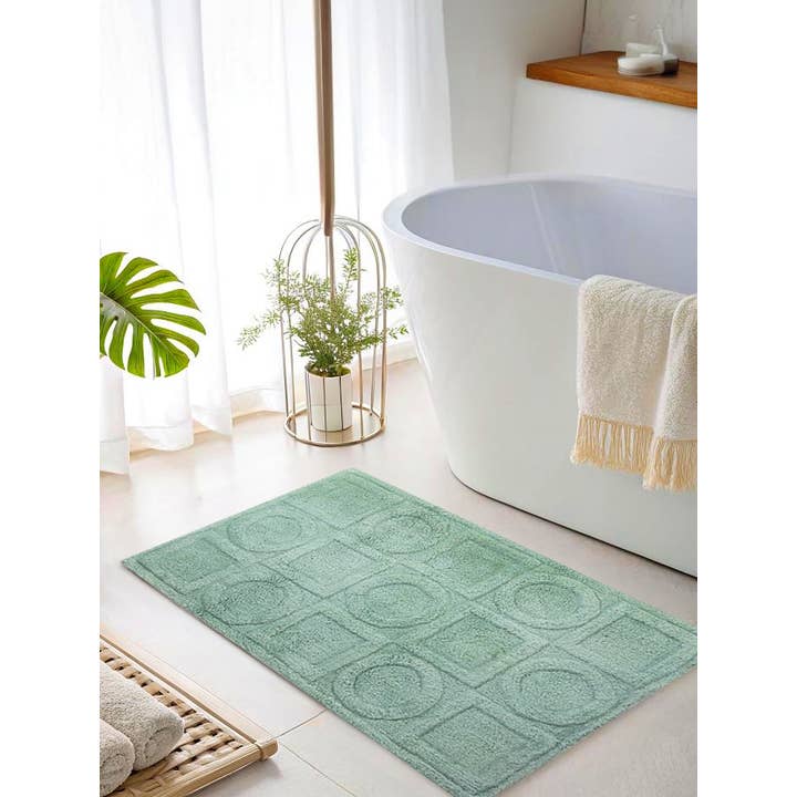 GAURI KOHLI - Wholesale Bath Mat - Almaty Hand-Woven Cotton Bath Mat 24″×36″8