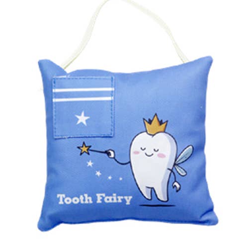 Cojín para el ratoncito Pérez - Hada de los dientes (azul) para venta al por mayor de Mariasch Studios
