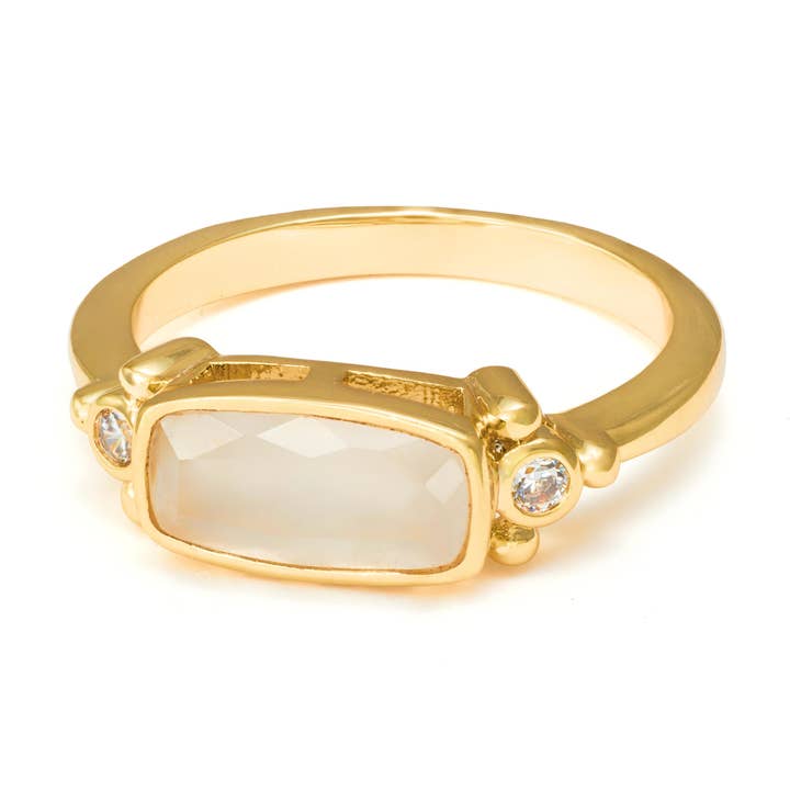Bague Taylor | Moonstone pour la vente par Heilo Jewelry