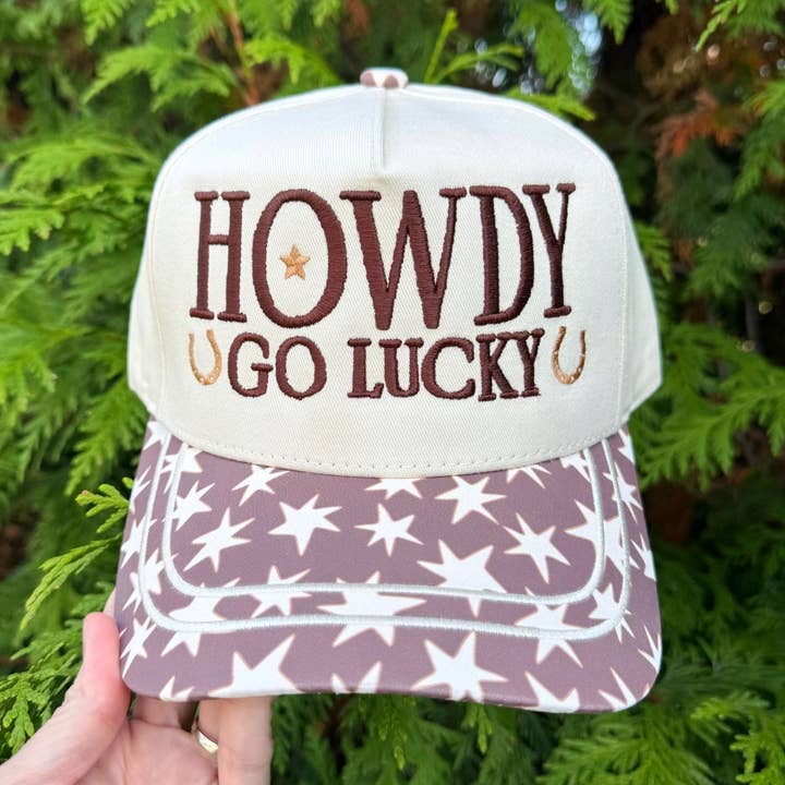 Howdy Go Lucky Star Hat for wholesale by Poppy & Pine