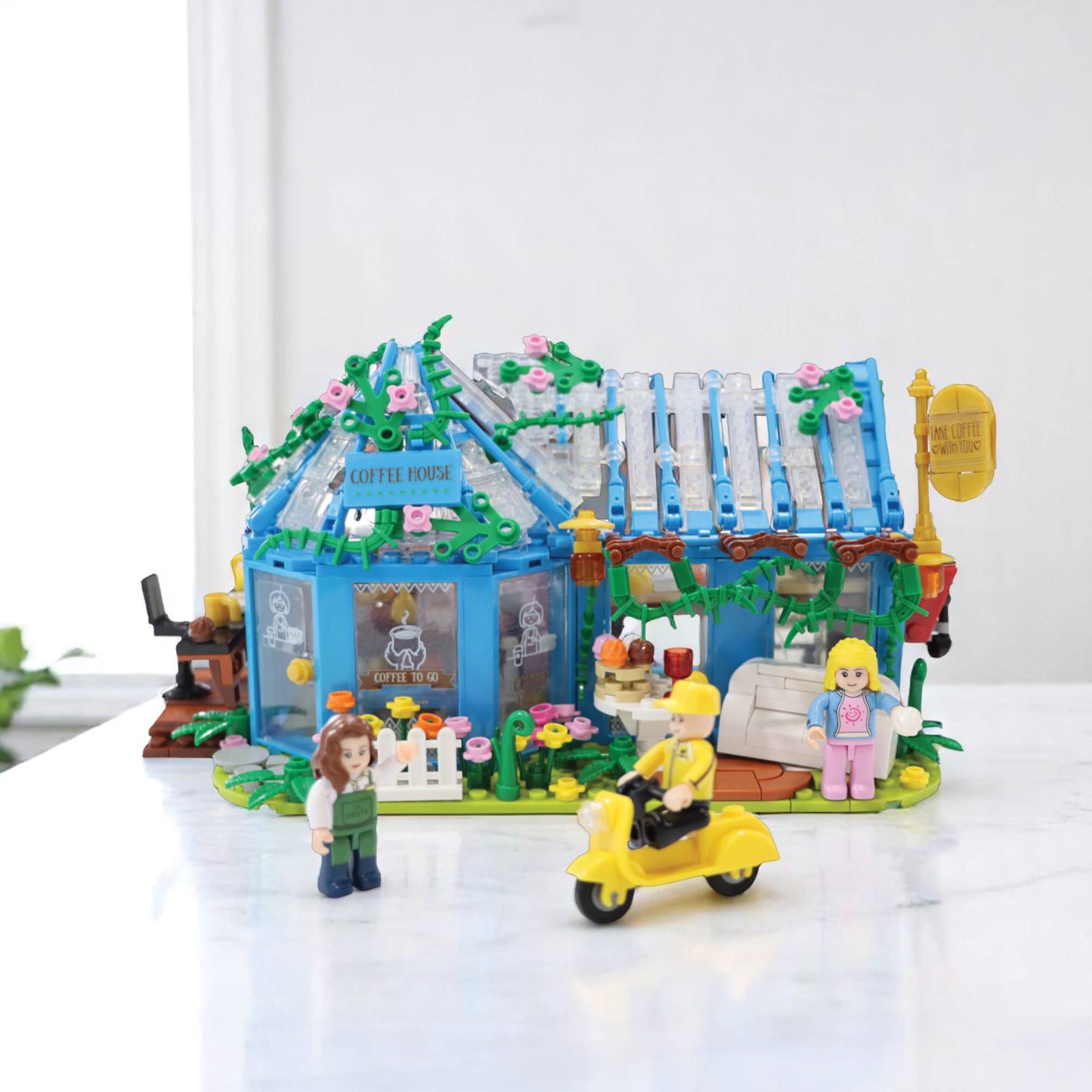 Multi Colored Ogi Mogi Coffee House Building Blocks Set 642 PCS Compatible with Lego for wholesale on Faire6