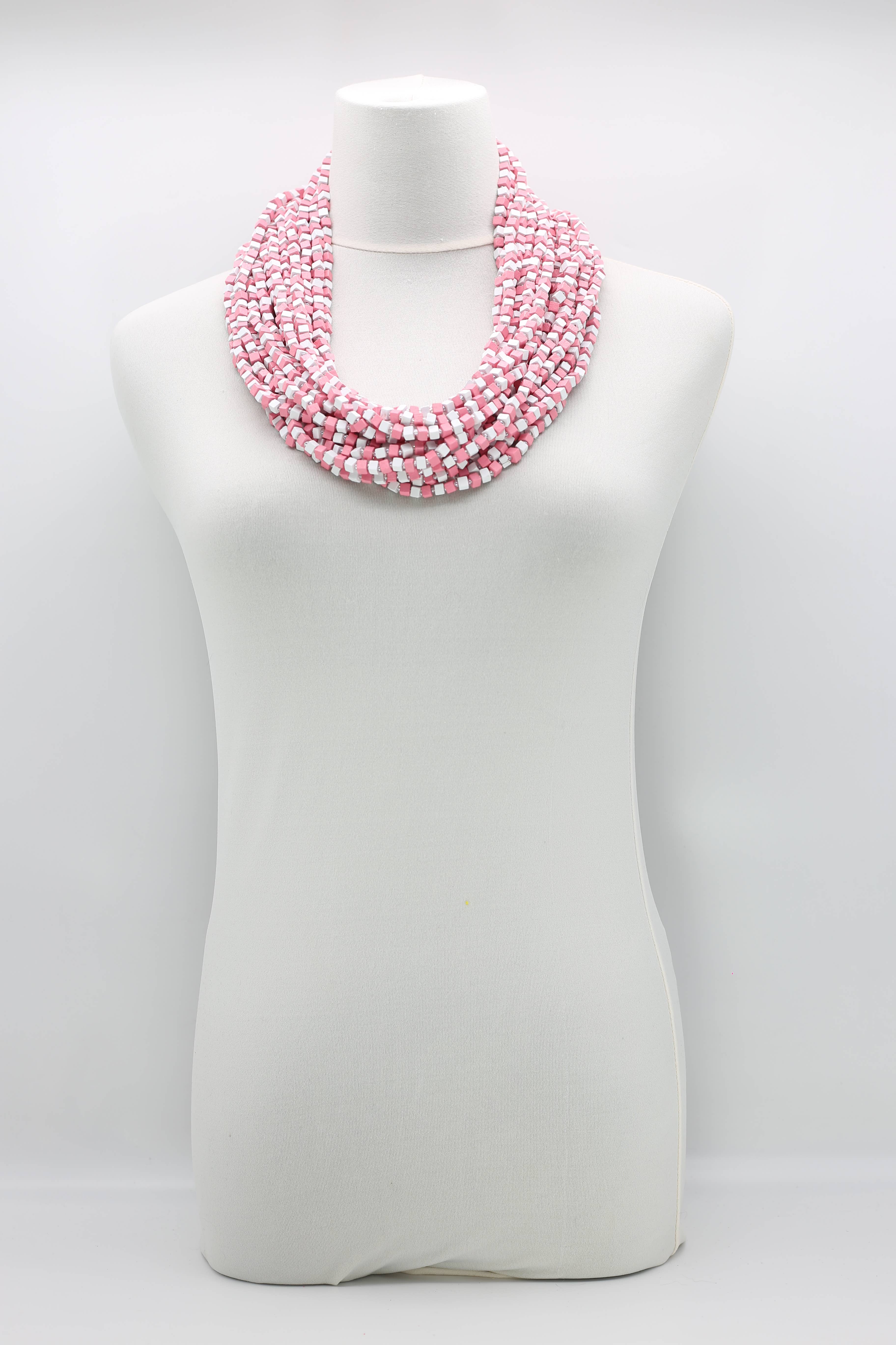 Jianhui London – Engroshandel Perlehalskæde – Den næste Pashmina halskæde Træperler - Mosaic Art97