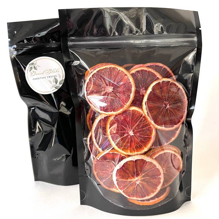 David Blake Cocktails - Wholesale Dried/dehydrated fruit - 40+ Piece Small Blood Orange Bag